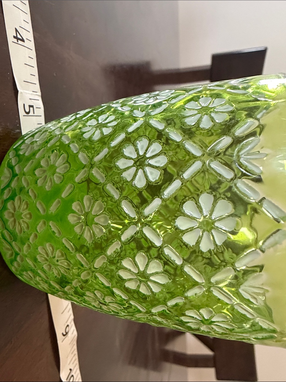Yankee Candle Blue and Green Floral Glass Votive Holders - Picture 5 of 8